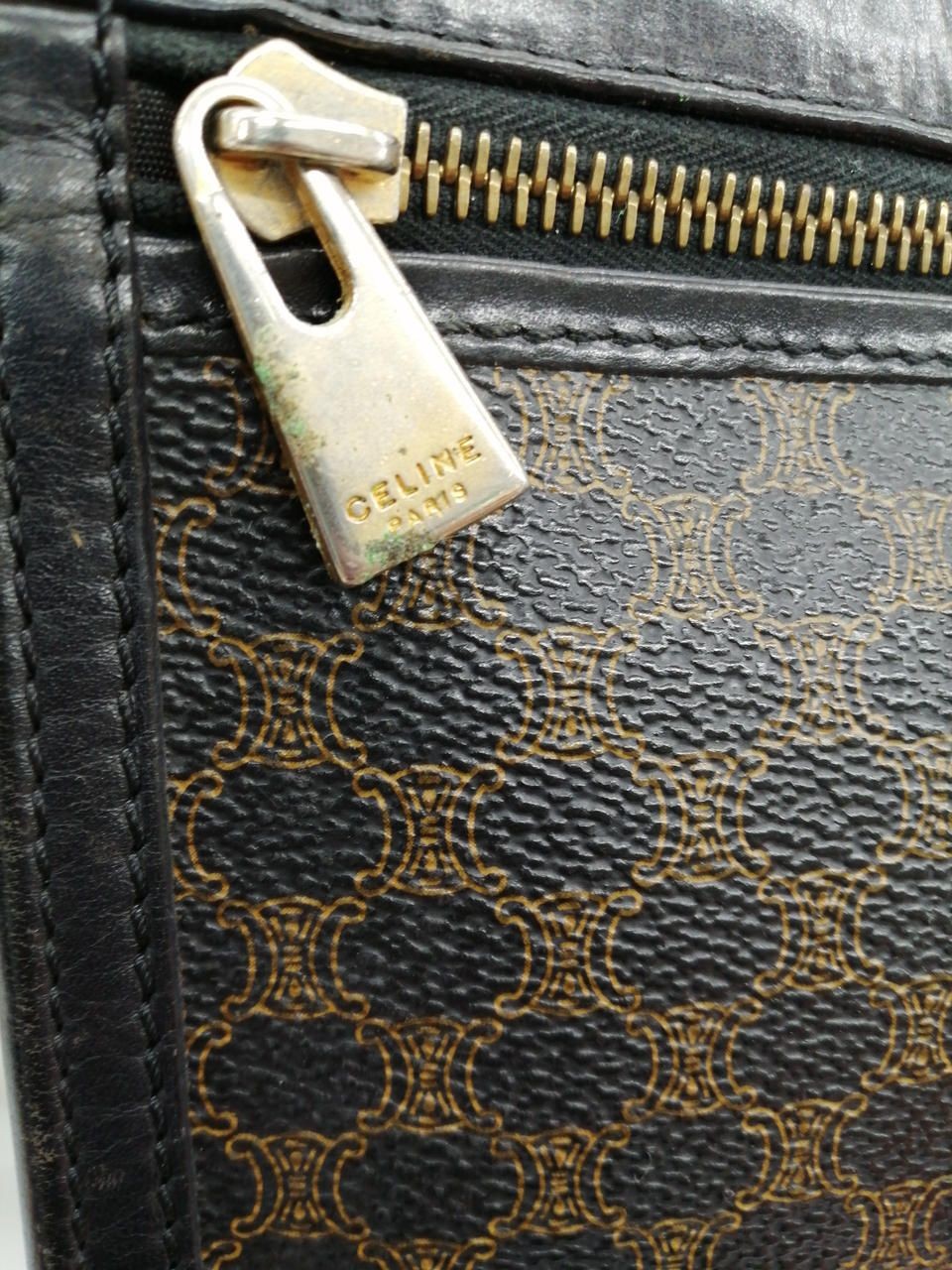 Celine Second bag Macadam pattern Black Used - image 17