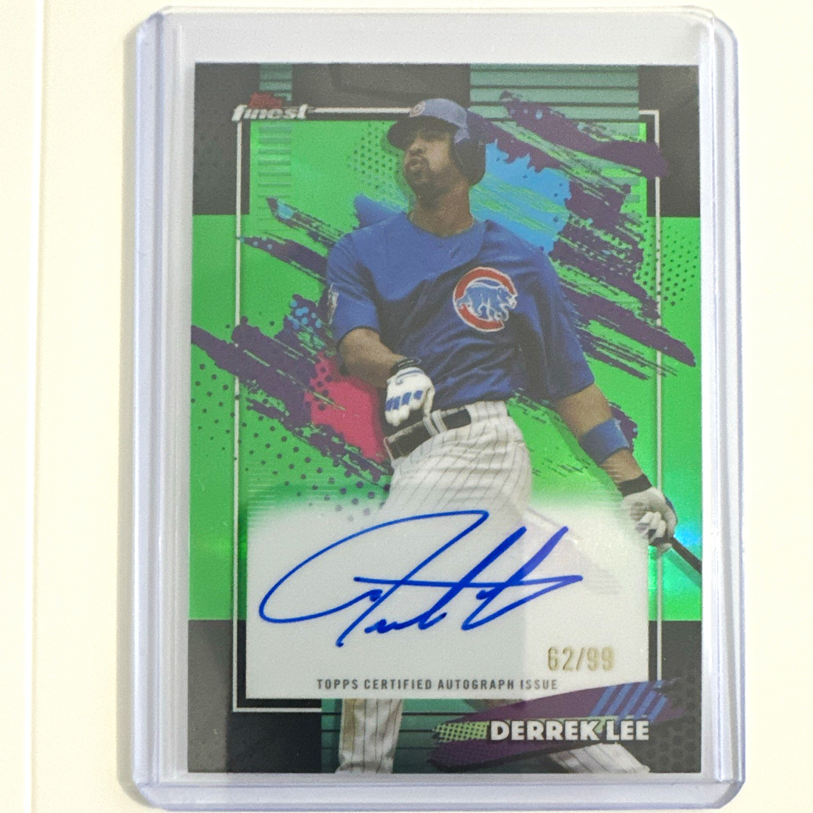 Topps Finest 2026 Derrek Lee Finest Autographs Auto /99 #FA-DL Cubs