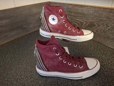 Converse Chuck Taylor All Star Tri Zip dans le coloris rouge Oxheart. TAILLE UK 4 - Photo 1/4
