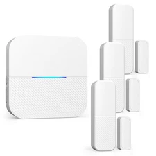 AIDA Door Alarms When Opened Wireless Ring Chime Sensor Alarm for Business/Ho...