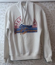 Billabong Women  s S Worn In White Surf Dreams Wave Pullover Hoodie Sweatshirt