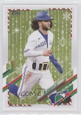 2021 Topps Holiday WalMart Mega Box SP Variation Bo Bichette (Santa Belt) 0x3q