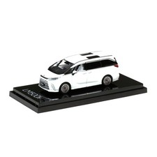 Hobby Japan 1/64 LEXUS LM500h LHD 4 Seater White Diecast Scale Model HJ641076BW