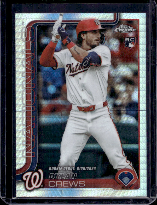 2025 Topps Chrome Update Series Dylan Crews #USC190 Prism Refractor (RC)