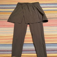 Leggings Spanx Booty Boost Skort XL Verde Oliva Gris Ropa Activa Leggings con Falda