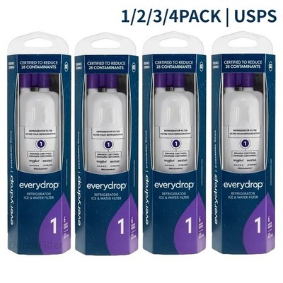 4-PACK ΕVΕRYDROP ΕDR1RXD1 Refrigerator Wate Filter 1 Replacement NEW US