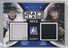 2014 ITG Draft Prospects Blue Jersey 35/50 Jonathan Drouin Nikita Zadorov 0c3