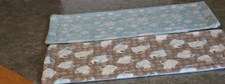 2 Hot Chocolate Snowflakes Flannel Reversible 20 X 8  Mini Table Runner Topper