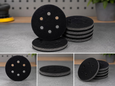 77 mm 6 Loch 5 mm Interface Pad Haken & Öse Schleifscheibe Stützteller x5