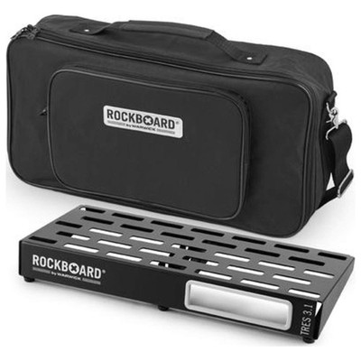RockBoard TRES 3.1-20.08in x 9.29in Pedalboard w/Gig Bag Black