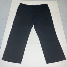 Carhartt Scrub Cargo Pants Mens 2XL Regular Black Ripstop Drawstring C54108