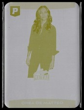 2025 Leaf Metal Pristine #BA-DDM Drea de Matteo Printing Plates Yellow 1/1
