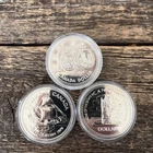 1970’s Commemorative Silver Canadian Dollar proof 50% Silver Each Coin Lot Of 3