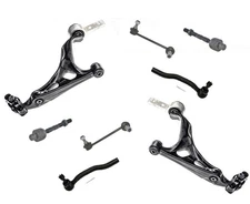 For 2009 2010 2011 2013 Mazda 6 Front Lower Control Arms W Ball Joint Tie Rods