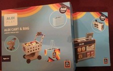 ALDI Play Cart  Bag Set 360 Pieces  Aldi Food Market 385 Pieces. New. Sealed