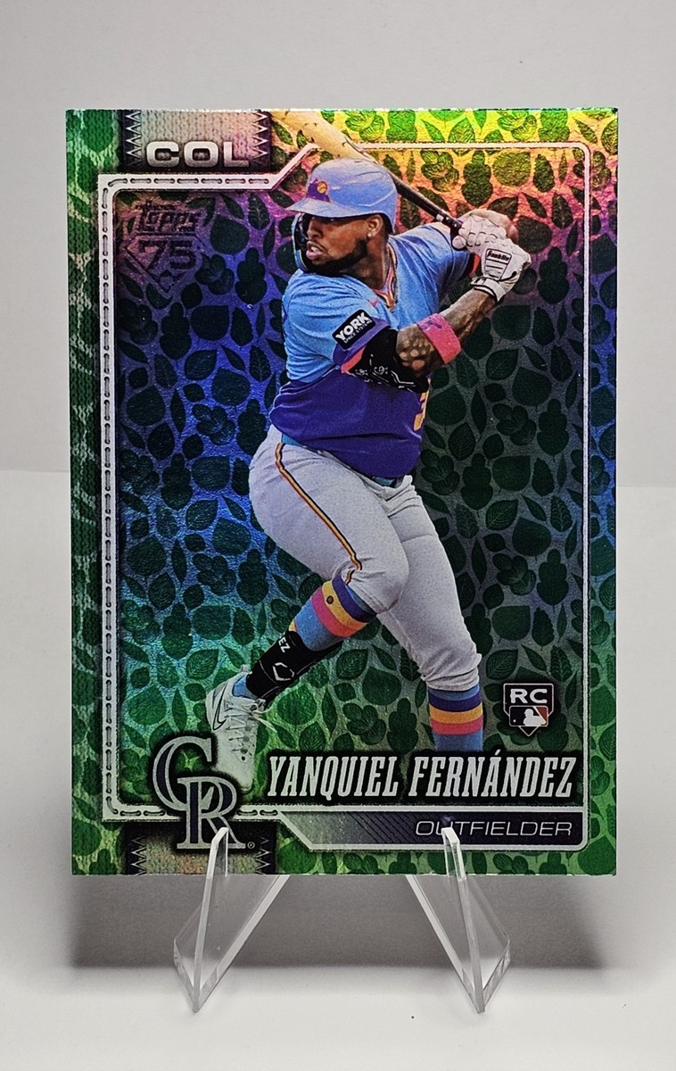 Yanquiel Fernandez 2026 Topps Series One RC Easter Holiday Green