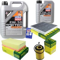 Mann Inspektionspaket 6L Liqui Moly Top Tec 5W-30 FüR VW Passat Variant 2.0 TDI