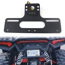 UTV ATV License Plate Holder with LED Light, Aluminum UTV License Plate Frame...