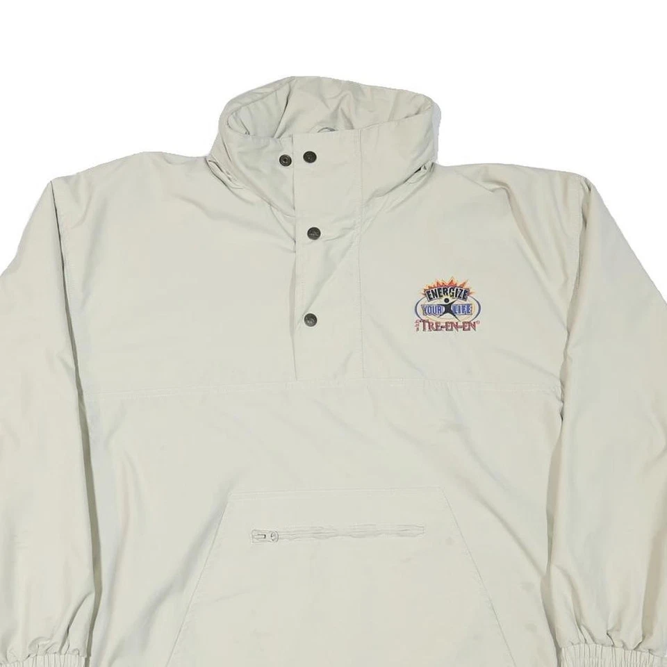 LEE Mens Beige Zip Jacket M Polyester Blend Classic Outdoor Casual Lightweight - Image 2 of 4