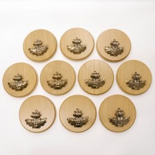 10 Pieces Round Wedge Signs Light Oak AF 15 Cm Boar Board Weapon Board Sign