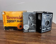 Vintage 1950 Brownie Camera Target Six-20 Eastman Kodak w/ Original Box/ Manual