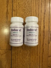 2 pk Optimox Iodoral 12.5mg Supplement – Iodine for Thyroid Support, Potassium