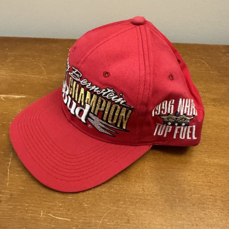 Красная бейсболка 1996 Kenny Bernstein Budweiser Top Fuel Champion KUDZU NHRA - Изображение 3 из 4