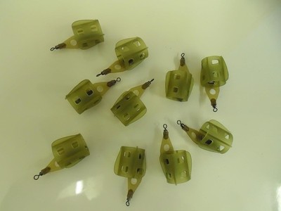 10 x Open Ended Fin Feeder - 10 Gramm.  Karpfen / Friedfischangeln, Flüsse und Seen