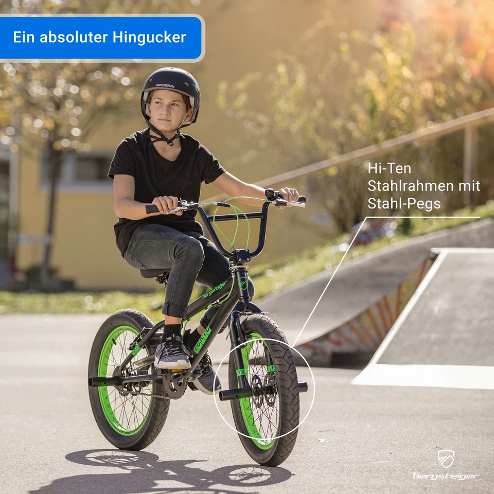 20 Zoll BMX Bergsteiger Tokyo Fat Bike 360°-Rotor-System Freestyle inkl. Pegs - Bild 3 von 4