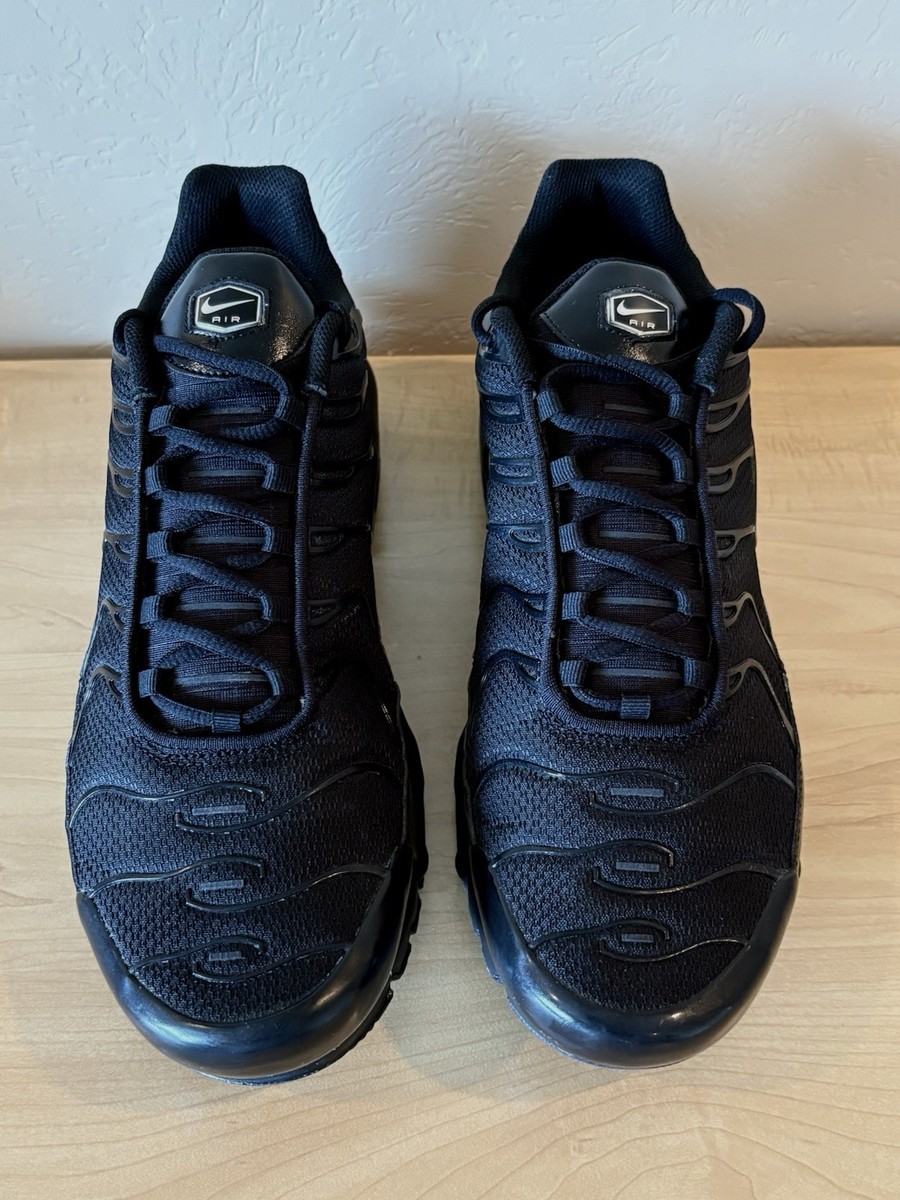 Size 13 - Nike Air Max Plus TN Triple Black for sale online | eBay