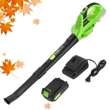 YOUGFIN Leaf Blower Cordless, 20V Handheld Electric Leaf Blower wit... Fast Ship
