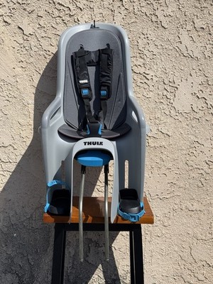 Thule RideAlong Rear Child Bike Seat Gray Blue w/ Keys & Mounting Kit