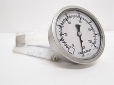 225452 New-No Box; Ashcroft 101008S100 Liquid Fill Pressure Gauge 0-100Psi