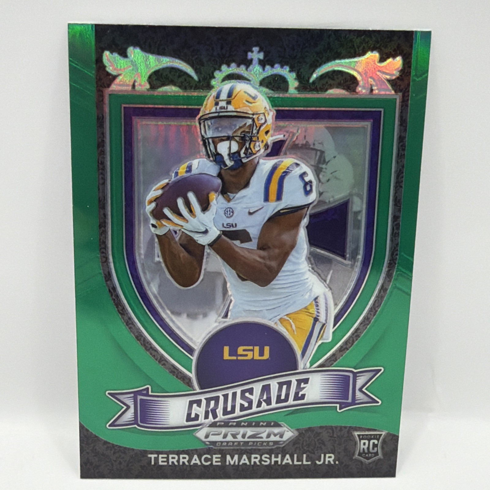 Terrace Marshall Jr. Panini Prizm Draft Picks #180 Green Prizm