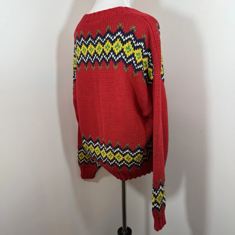 De Colección Liz Claiborne Cárdigan Suéter Años 90 Hierba Lino Algodón Concha Botón Invierno Foto 3 de 4