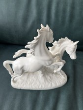 Porzellan Figur Pferde Wilde Pferde Nr.3232 West Germany Keramik Vintage