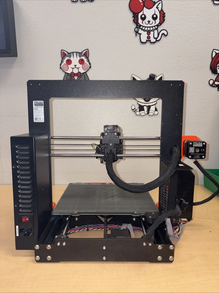 Original Prusa i3 MK3S+ 3D Printer Black-Orange, Assembled, Professionally Owned - Image 4 of 4