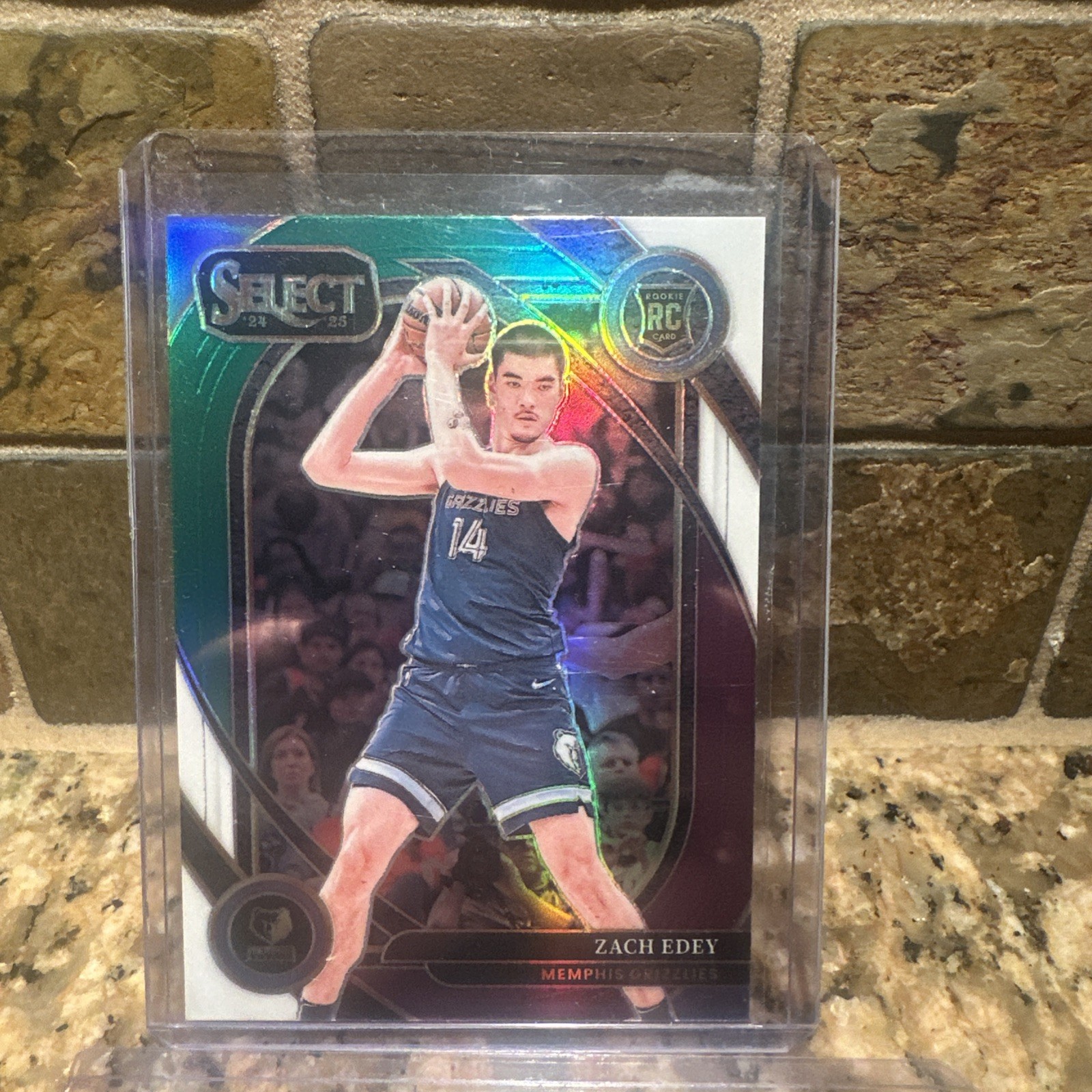 2024 Panini Select Zach Edey Green White Purple Courtside Prizm (RC) #280