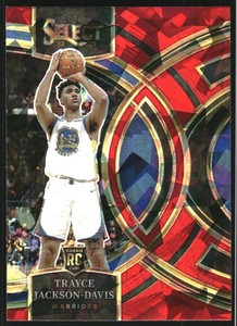 2023-24 Select Prizms Red Cracked Ice #117 Trayce Jackson-Davis