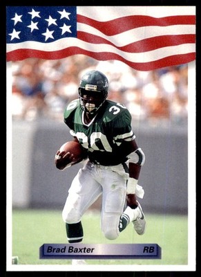 1992 All World Sports Brad Baxter Football Cards #178