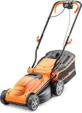 LawnMaster 1400W Electric Lawn Mower with 34cm cutting width, ideal for small to
