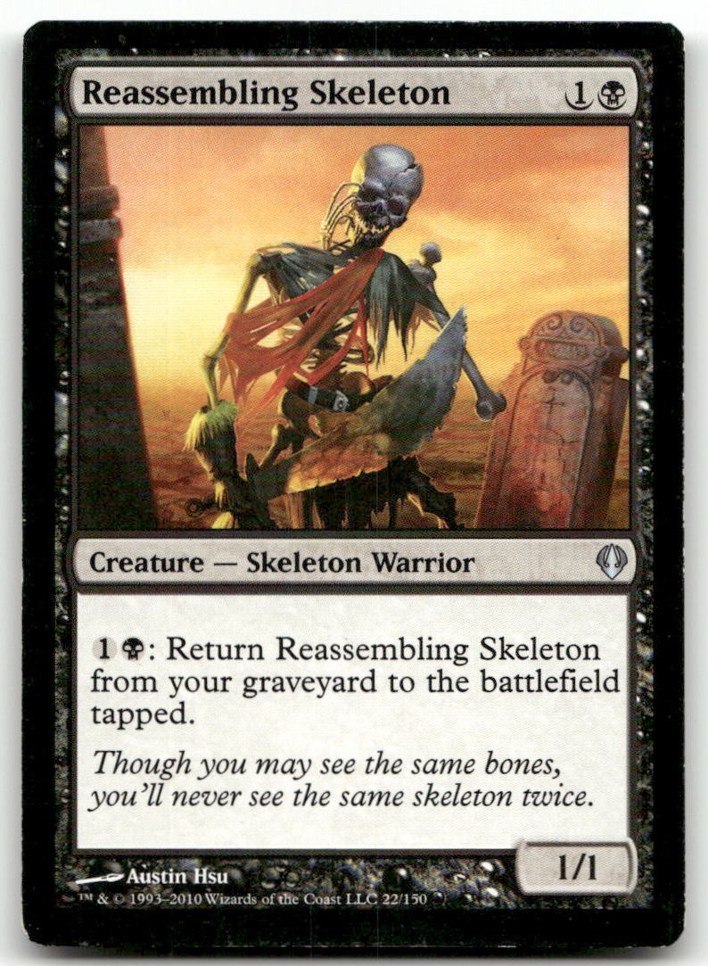 Reassembling Skeleton #22 (MP) Archenemy ARC Magic MTG