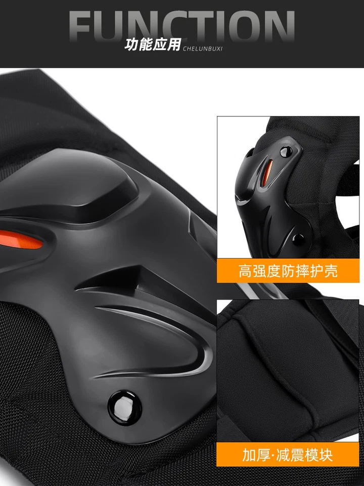 Joelheiras e protetores de cotovelo de motocicleta equipamento de proteção à prova de vento para andar - Imagem 3 de 4