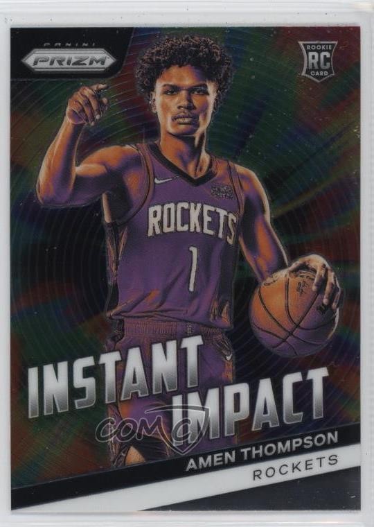 2023-24 Panini Prizm Instant Impact Amen Thompson #18 Rookie RC 06xp