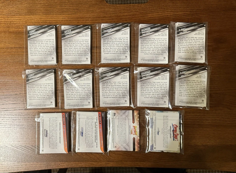 2019 Topps WWE SmackDown Live Green Set Base Set & 3 Insert Sets 255 Cards Total - Image 2 of 4