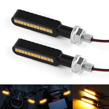 Aluminum Alloy 12V Super Bright LED Motorcycle Turn Signal Lights 2PCS