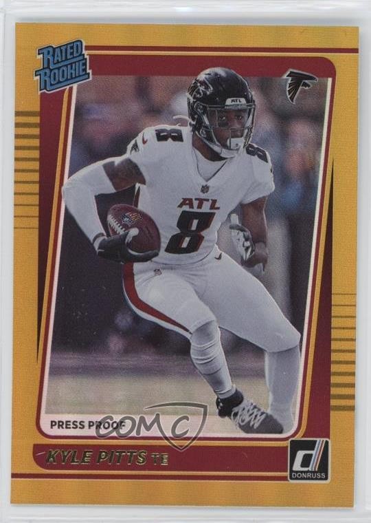 2021 Panini Donruss Rated Press Proof Premium Kyle Pitts #260 Rookie RC 1ia0