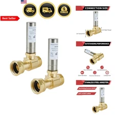 Stainless Steel Water Hammer Arrestor for Washing Machine 2 Pack 3/4 Inch