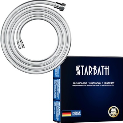 Duschschlauch 250cm Anti-Twist Chrom flexible Leckschutz universal