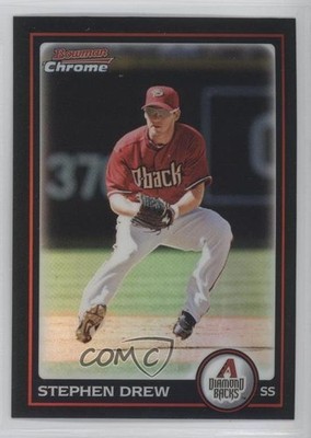 2010 Bowman Chrome Refractor Stephen Drew #50 0l2